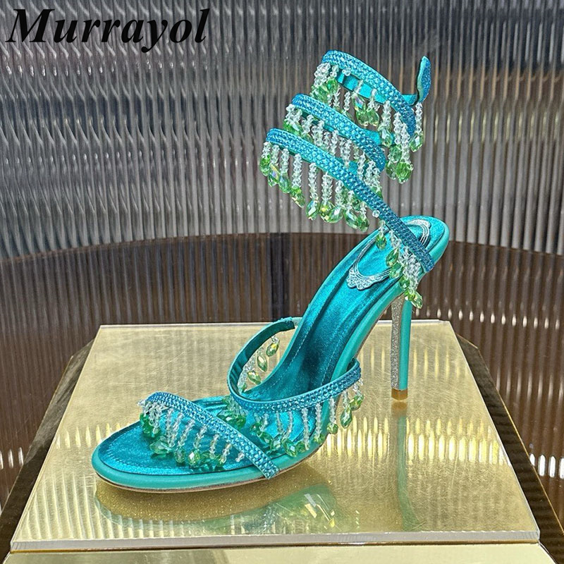 Rhinestone Sandal Women - Sandals Women Ankle Snake Shaped Strap