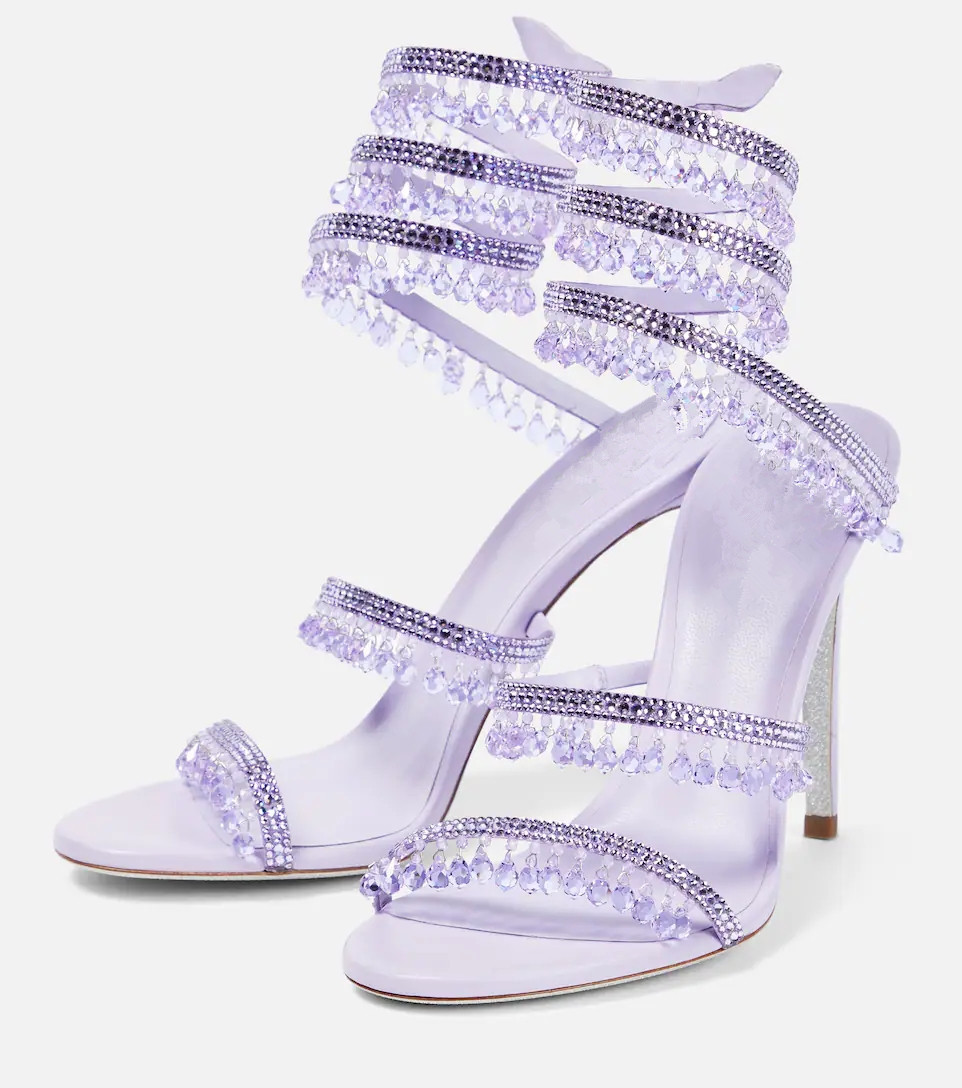 Sexy Green Crystal Fringe Stil - Rhinestone Sandal Women review and price
