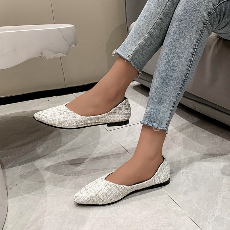 Large Size Single Shoe Women's - Pointed Toe Flat review and price