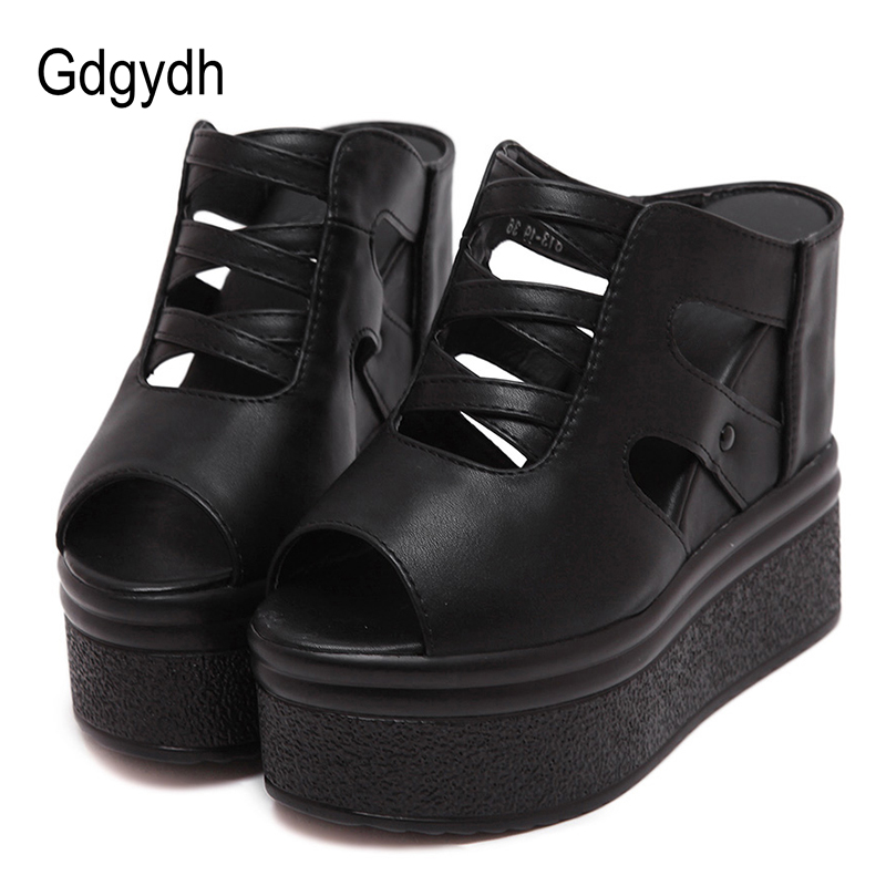 Gdgydh Open Toe Platform Mules - Women'S Shoes Vegan review and price