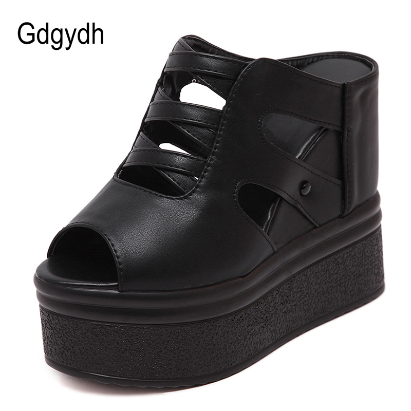 Gdgydh Open Toe Platform Mules - Women'S Shoes Vegan review and price