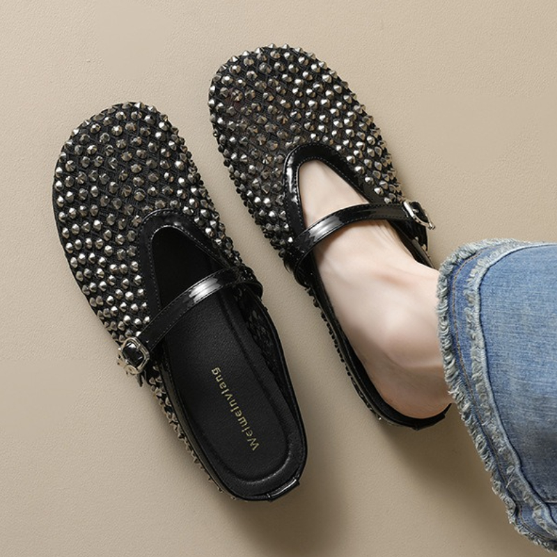Mesh Rhinestone Brand Slippers - Rhinestone Sandal Women review and price