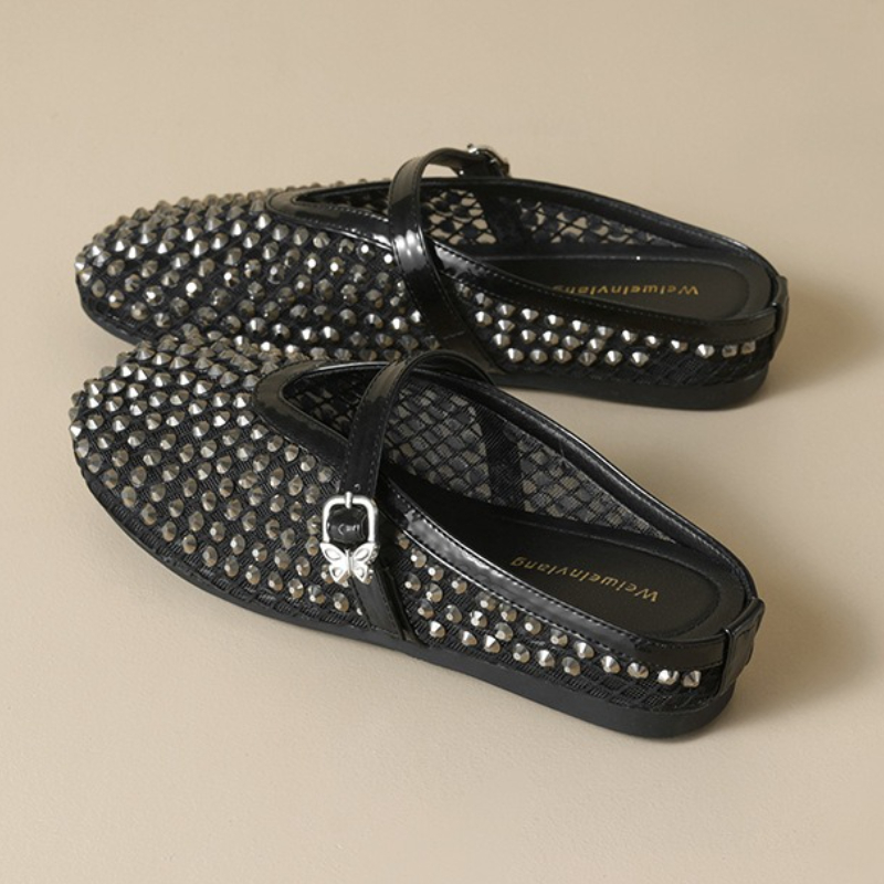 Mesh Rhinestone Brand Slippers - Rhinestone Sandal Women review and price
