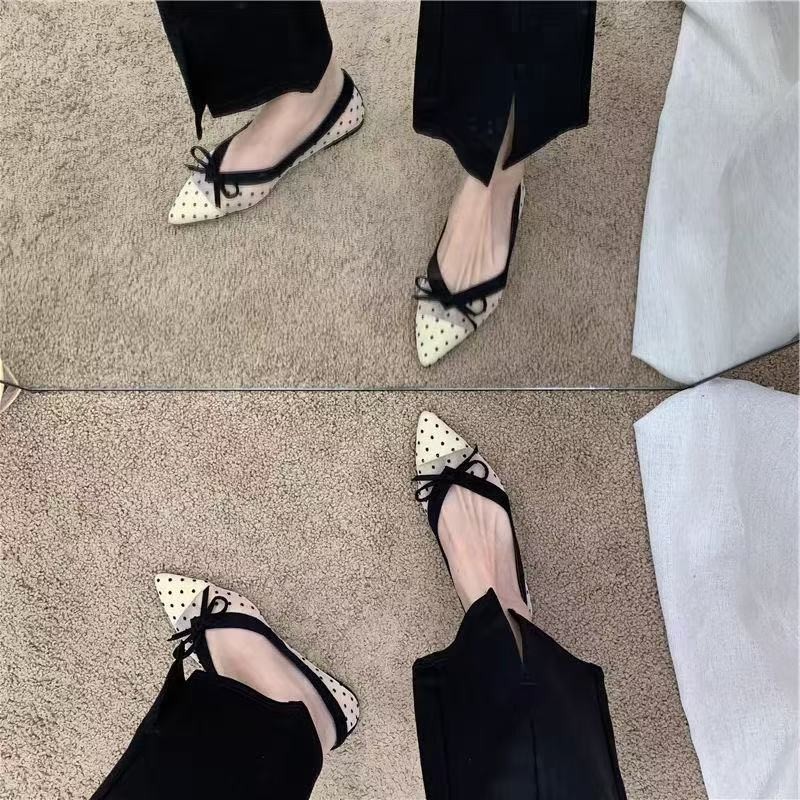 2026 Summer New Polka Dot Sing - Pointed Toe Flat review and price