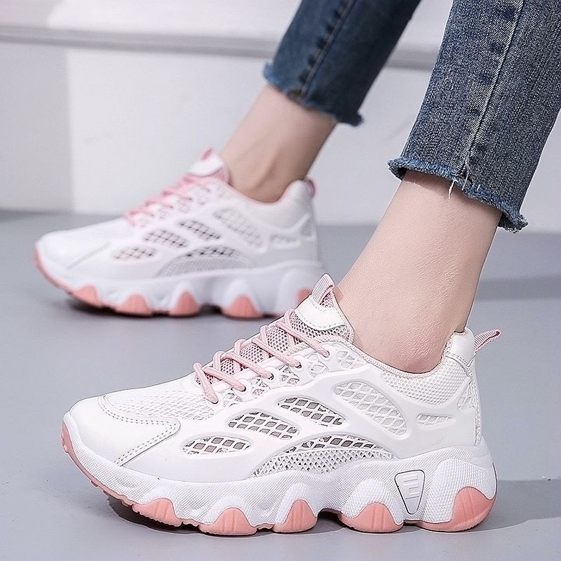 Breathable Mesh Chunky Sneaker - Women'S Shoes Running Sports review and price