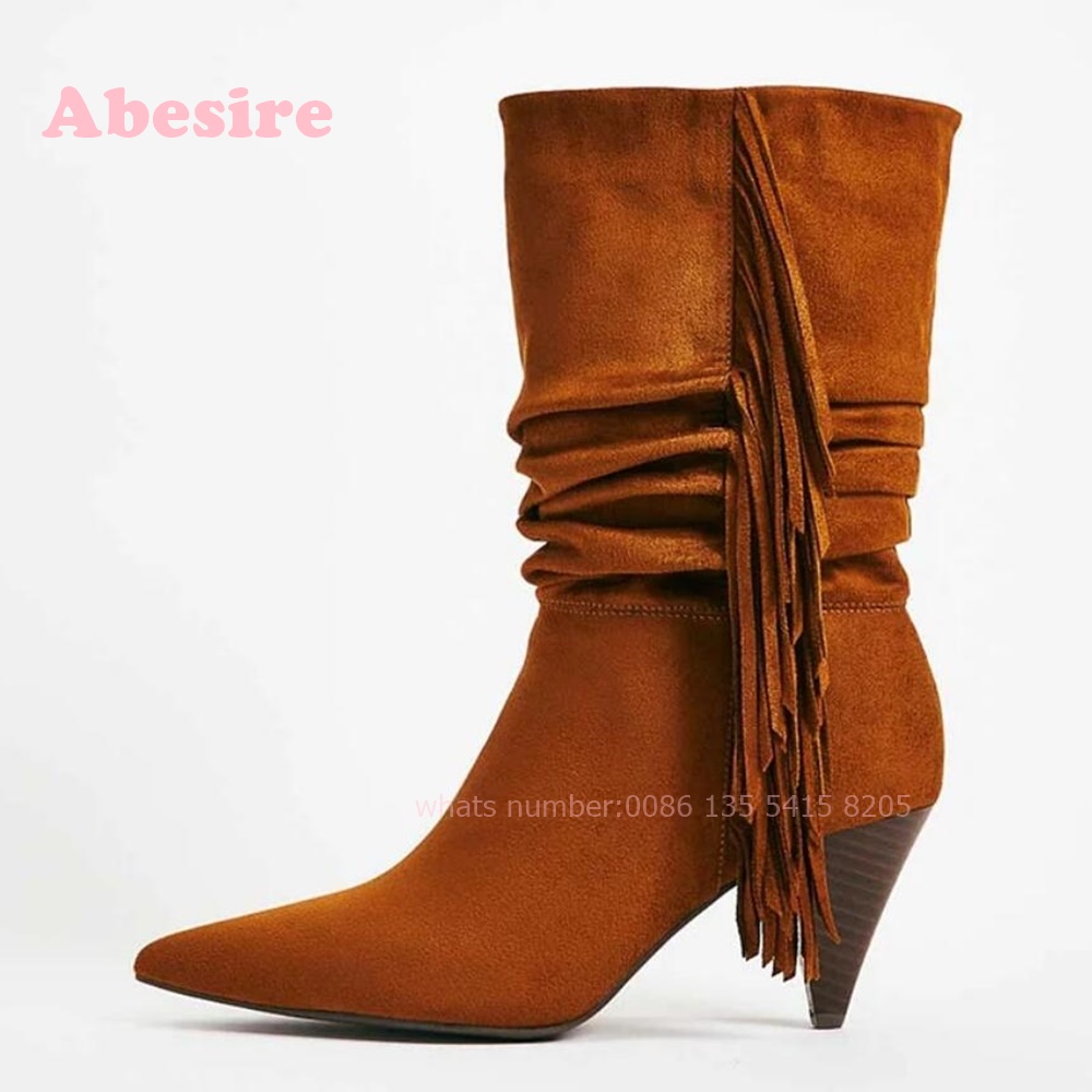 White Cone Heel Fringe Shoes V - Women'S Shoes Vegan review and price