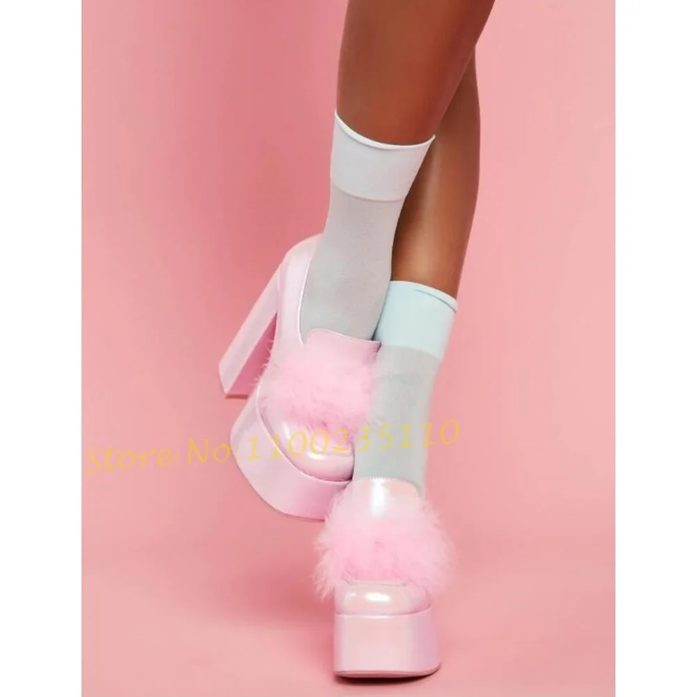 Pink Pom Platform Loafers Shoe - Women'S Shoes Vegan review and price