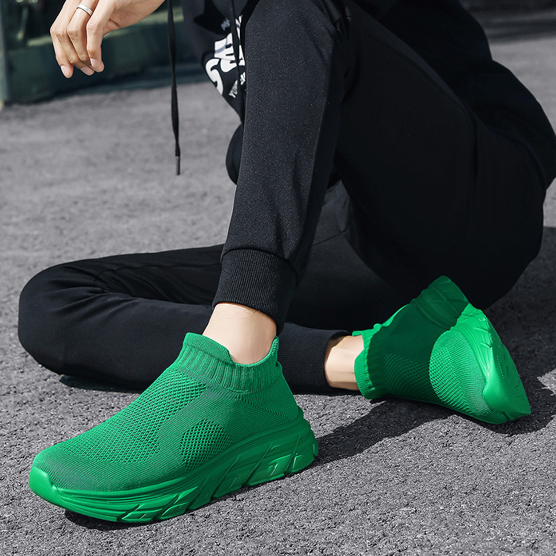 Fashion Green Men Sock Sneaker - Women Shoes Qc review and price