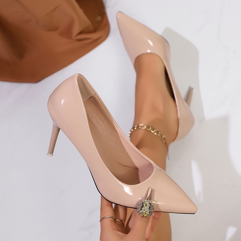 Patent Leather Nude High Heels - Patent Leather Pump review and price