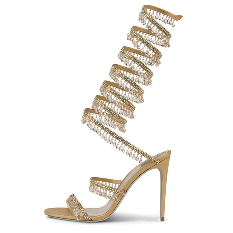 Thin high-heeled sandals summe - Rhinestone Sandal Women review and price