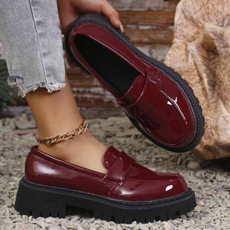 Patent Leather Med Heel Loafer - Patent Leather Pump review and price