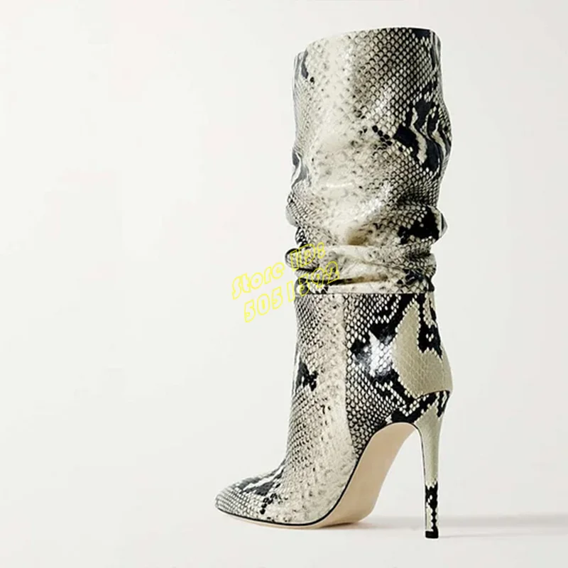 Mid Calf Vegan Snake Skin Boot - Women'S Shoes Vegan review and price