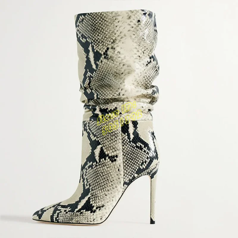 Mid Calf Vegan Snake Skin Boot - Women'S Shoes Vegan review and price