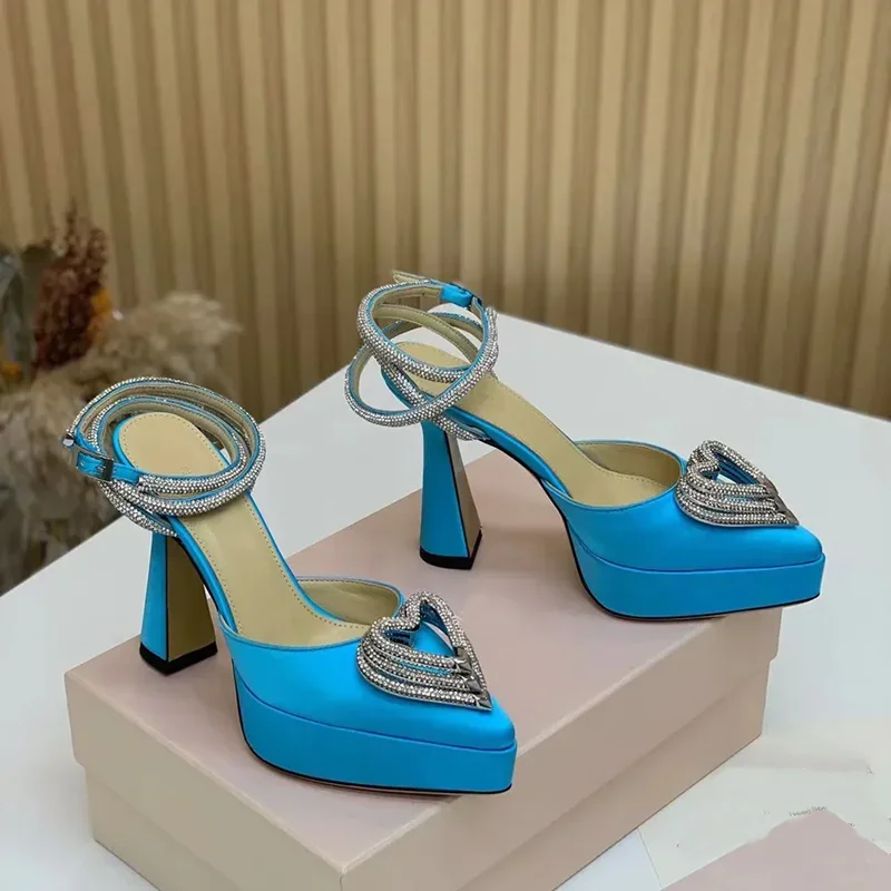 Platform Crystal Love Decorati - Pointed Toe Flat review and price